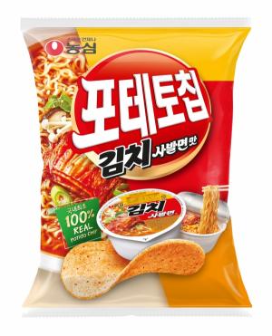 농심, ‘포테토칩 김치사발면맛’ 출시